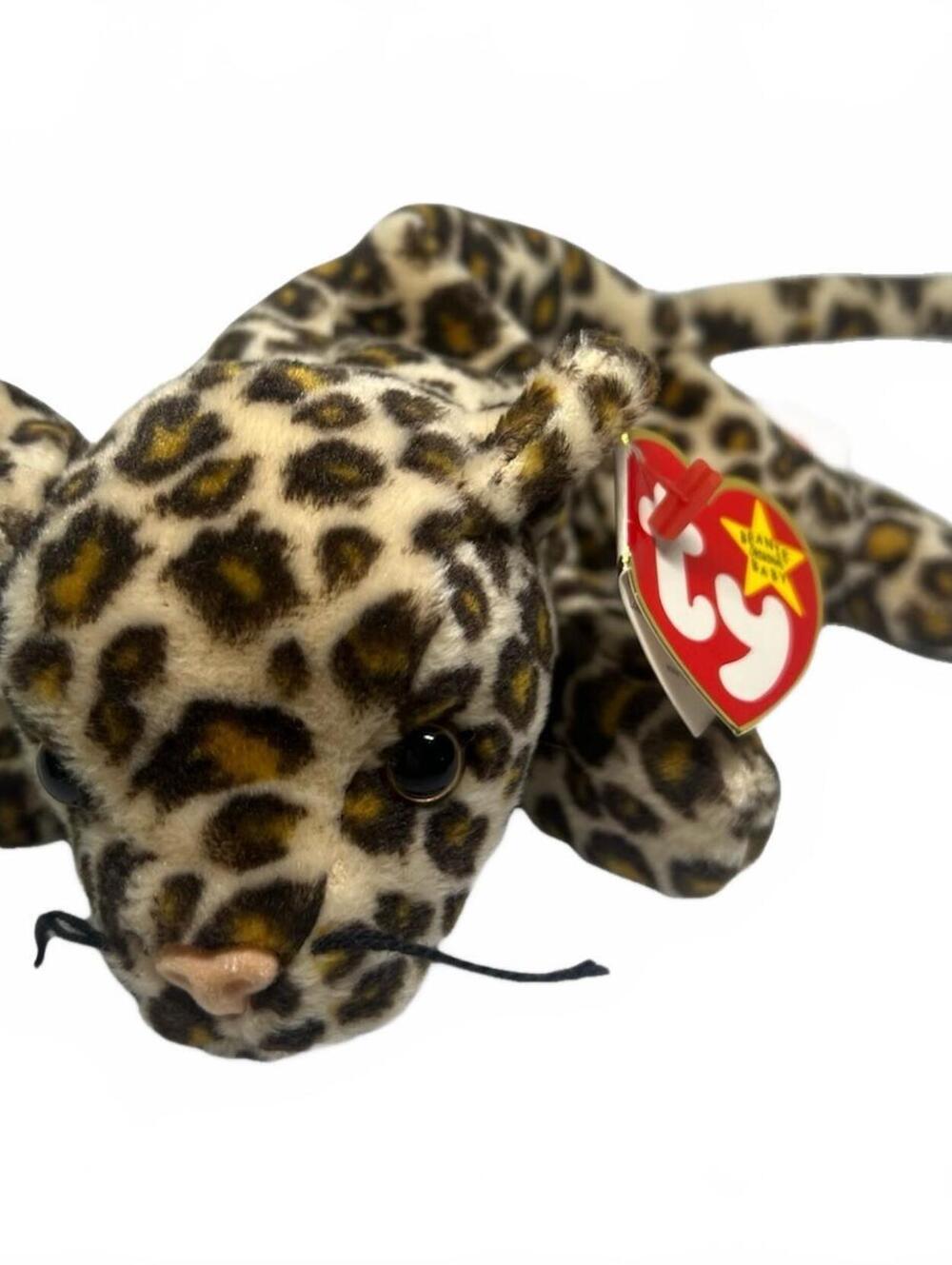 Vintage Ty Beanie Babies Freckles the Leopard 1996 Retired Plush